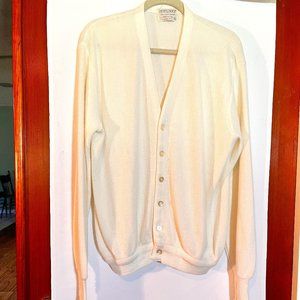 Vintage 100% Orlon Acrylic Cardigan Grandpa Sweater